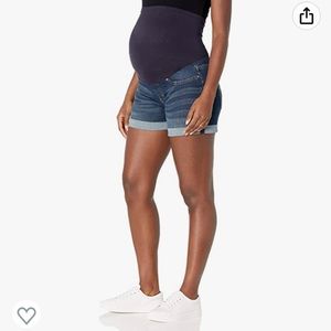 Signature by Levi Strauss & Co. Maternity Mid-Rise Shortie Shorts XL